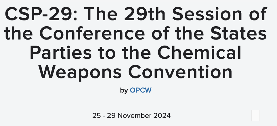 OPCW-CSP29-CivilSoc