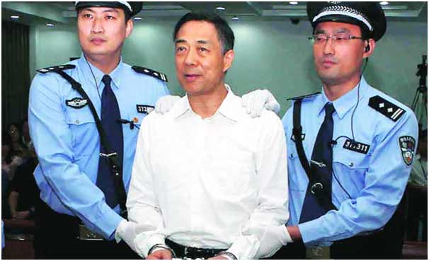 Bo Xilai after the verdict in the court in Jinan in September 2013. (Photo by: REUTERS; Source: The Indian Express)