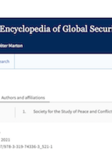 "BIOTERRORISM": The Palgrave Encyclopedia of Global Security Studies