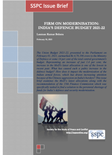 Firm on Modernisation: India’s Defence Budget 2021-22