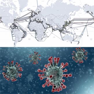 CoronaVirus/Undersea cable map