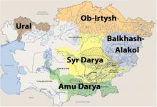 Main river basins of Central Asia (Climate Volatility and Change in Central Asia: Economic Impacts and Adaptation, Mirzabaev A., 2012.) 