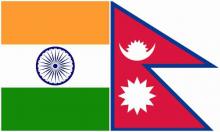 india-Nepal Flags