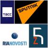 Russian Media Logo Collage